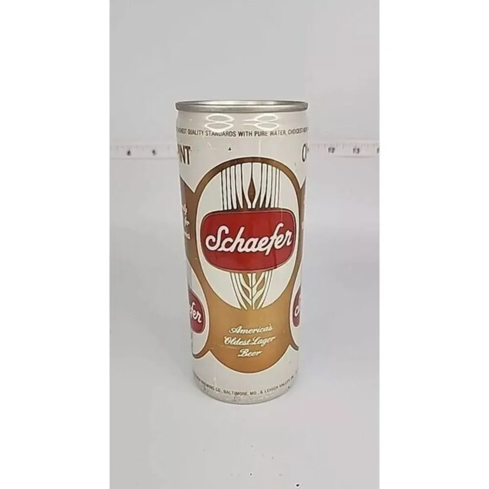 Schaefer Americas Oldest Lager Beer One Pint Premium Pull Tab Beer Can